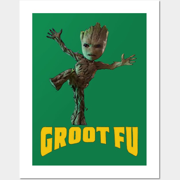 Groot Fu Wall Art by DistractedGeek